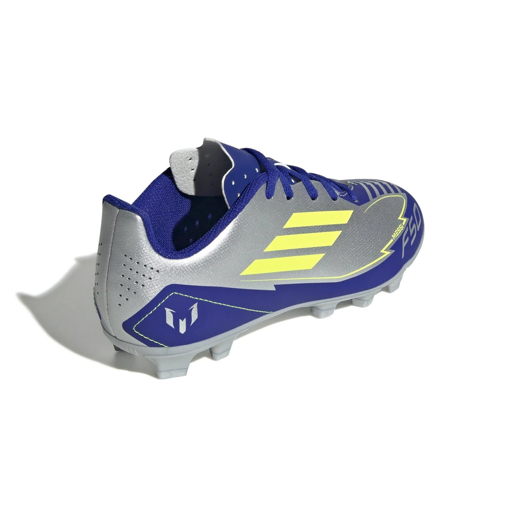 adidas F50 Club Messi Firm Multi Ground Boots Junior Silver