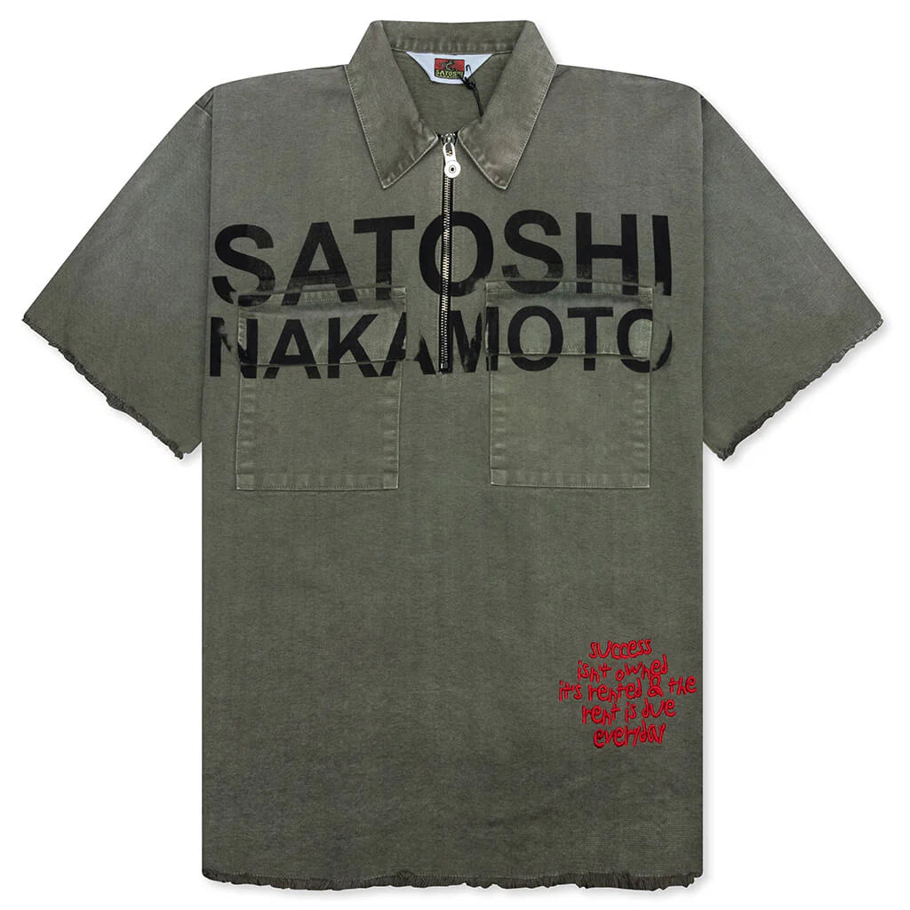 Success Isnt Owned Mechanic Shirt Olive