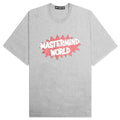Glitter Knit T Shirt Top Gray