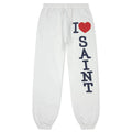 I Love Saint Sweat Pants White