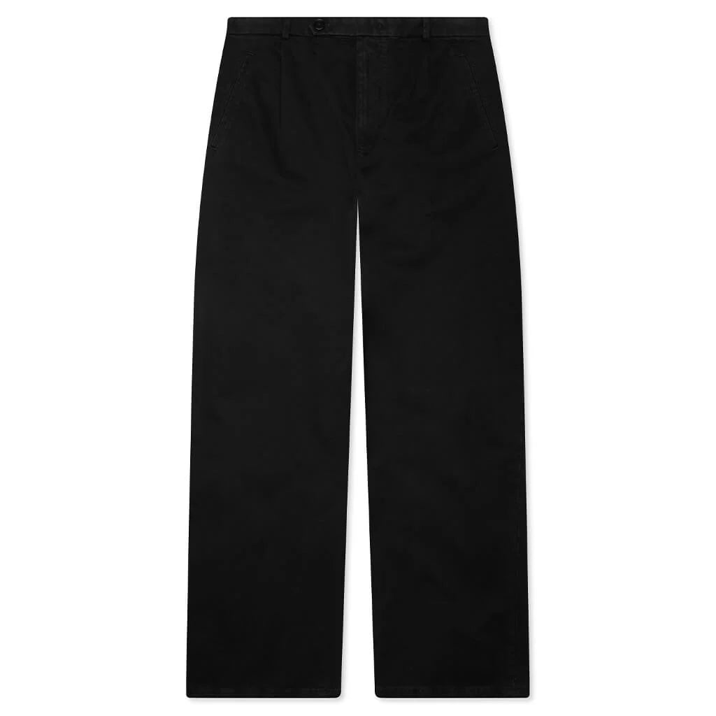 Cotton Drill Trousers Black
