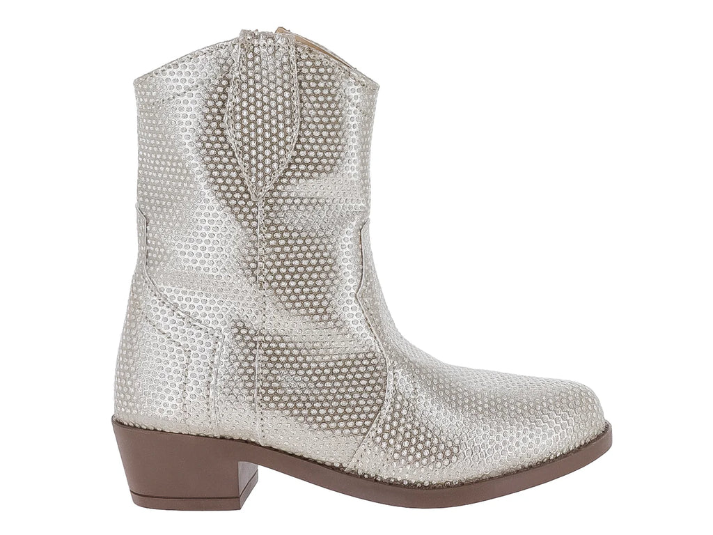 Botas Vaqueras Miroslava Color Oro para Niña