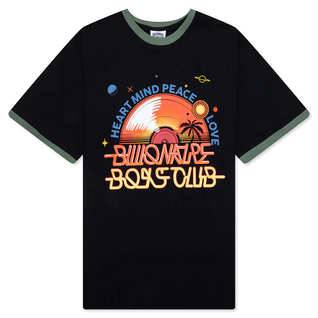 Record S S Knit Shirt Black