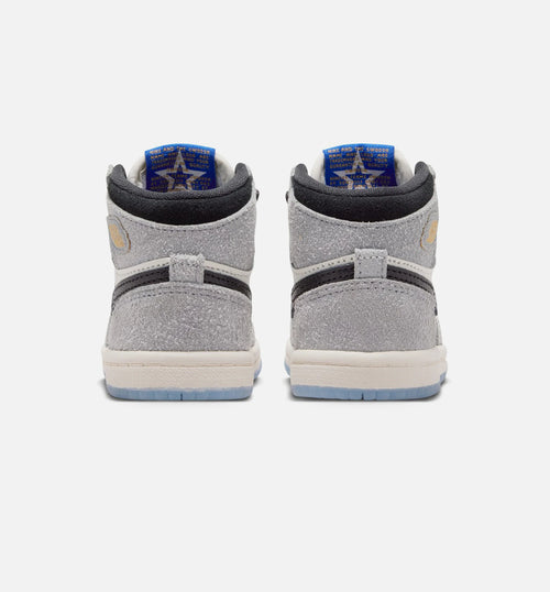 Air Jordan 1 Retro High OG Cool Grey Infant Toddler Lifestyle Shoe Cool Grey Black Sail Game Royal