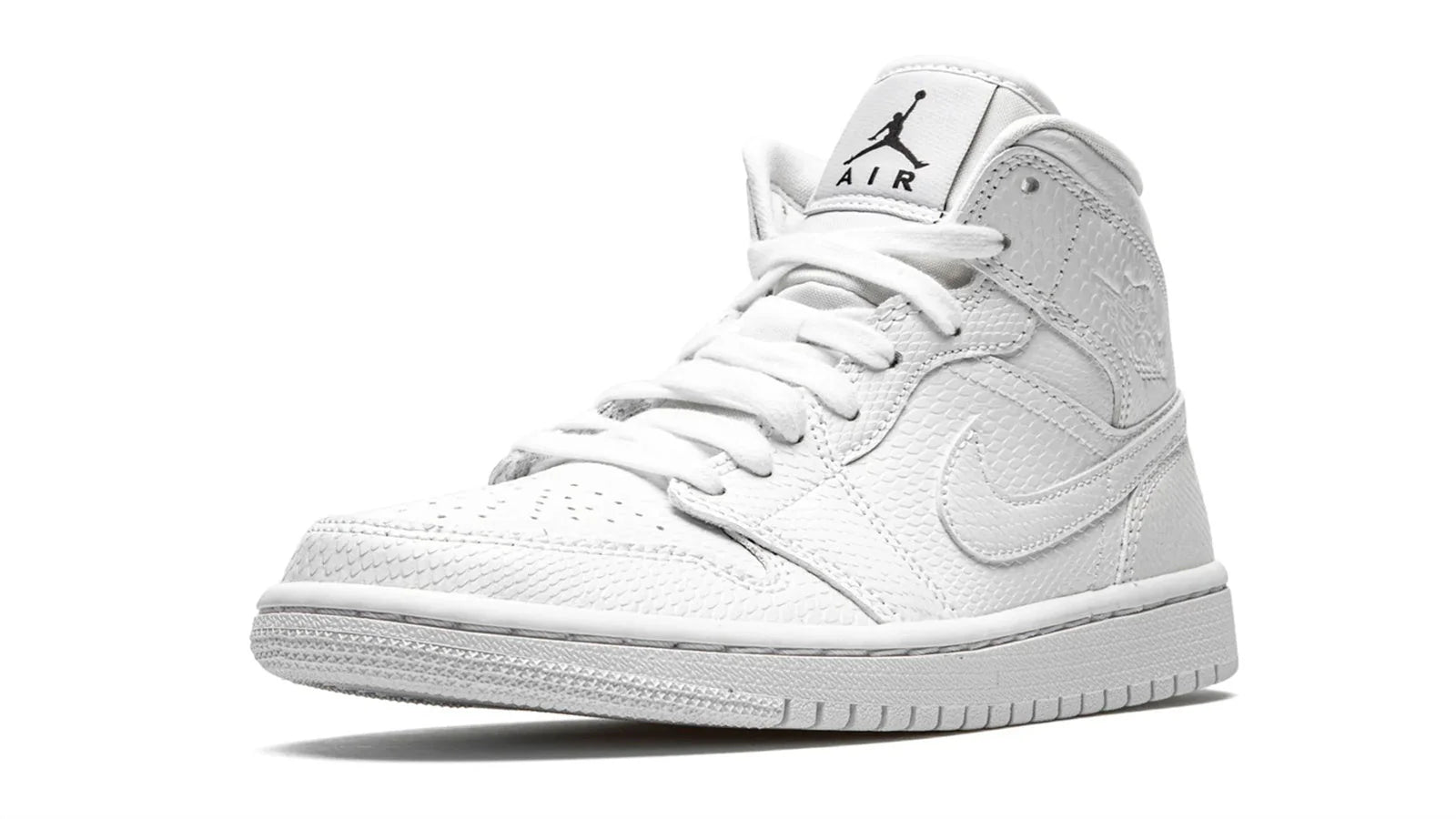 AIR JORDAN 1 MID WMNS White Snakeskin