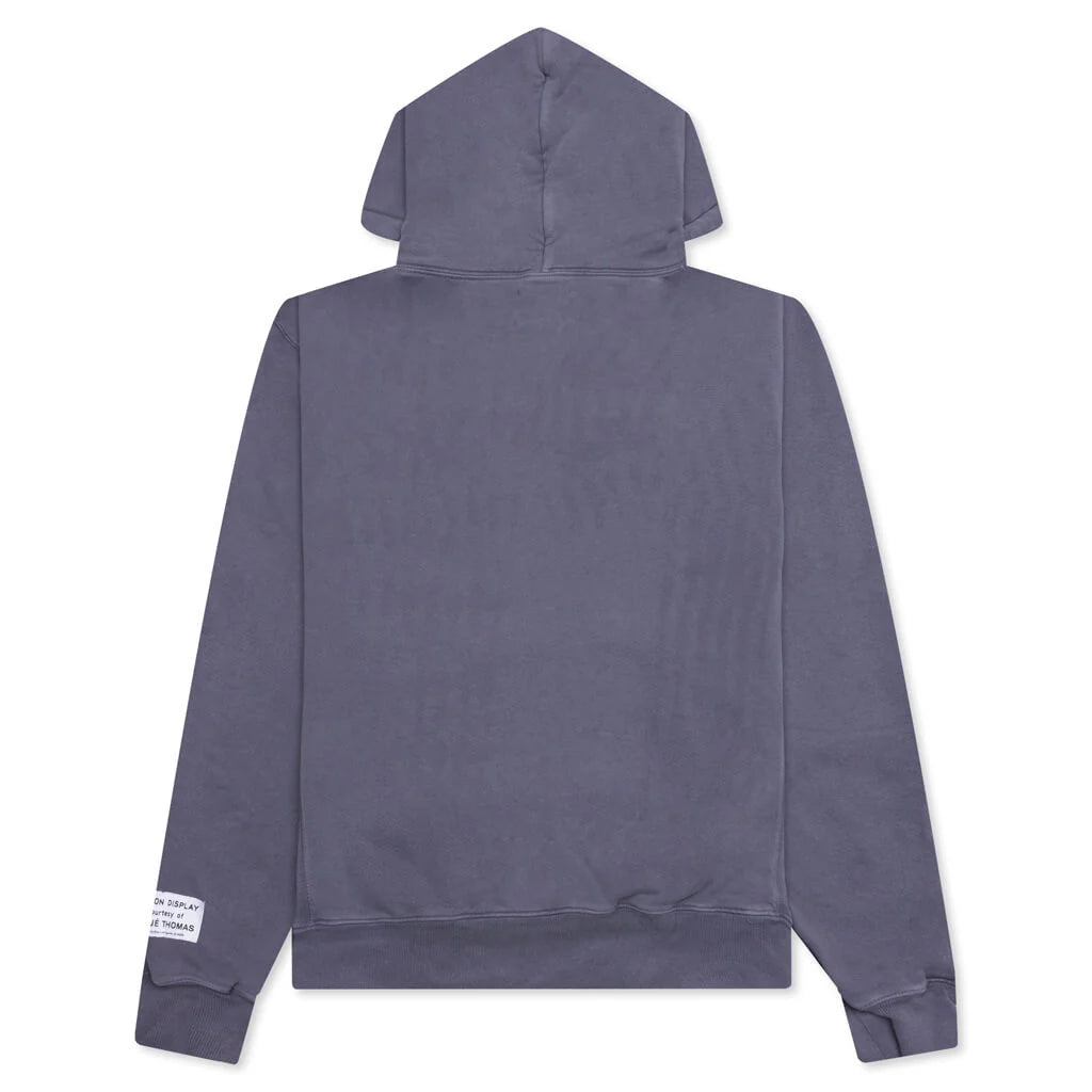 French Logo Vintage Hoodie Vintage Washed Navy