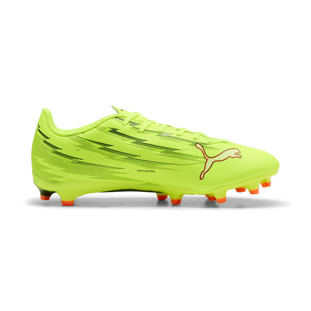 PUMA Ultra 6 Play FG AG Firm Multi Ground Mens Soccer Cleats Yellow Black Red