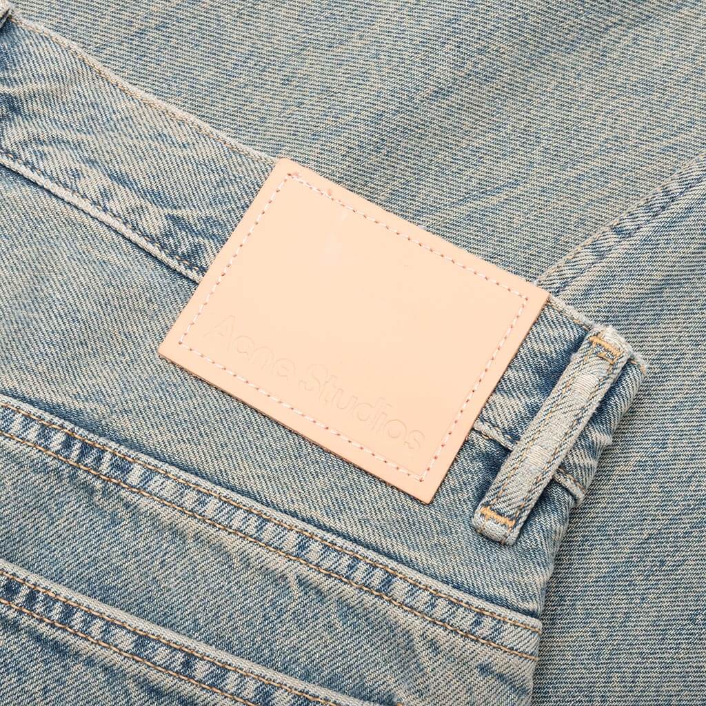 Loose Fit Jeans Blue Beige