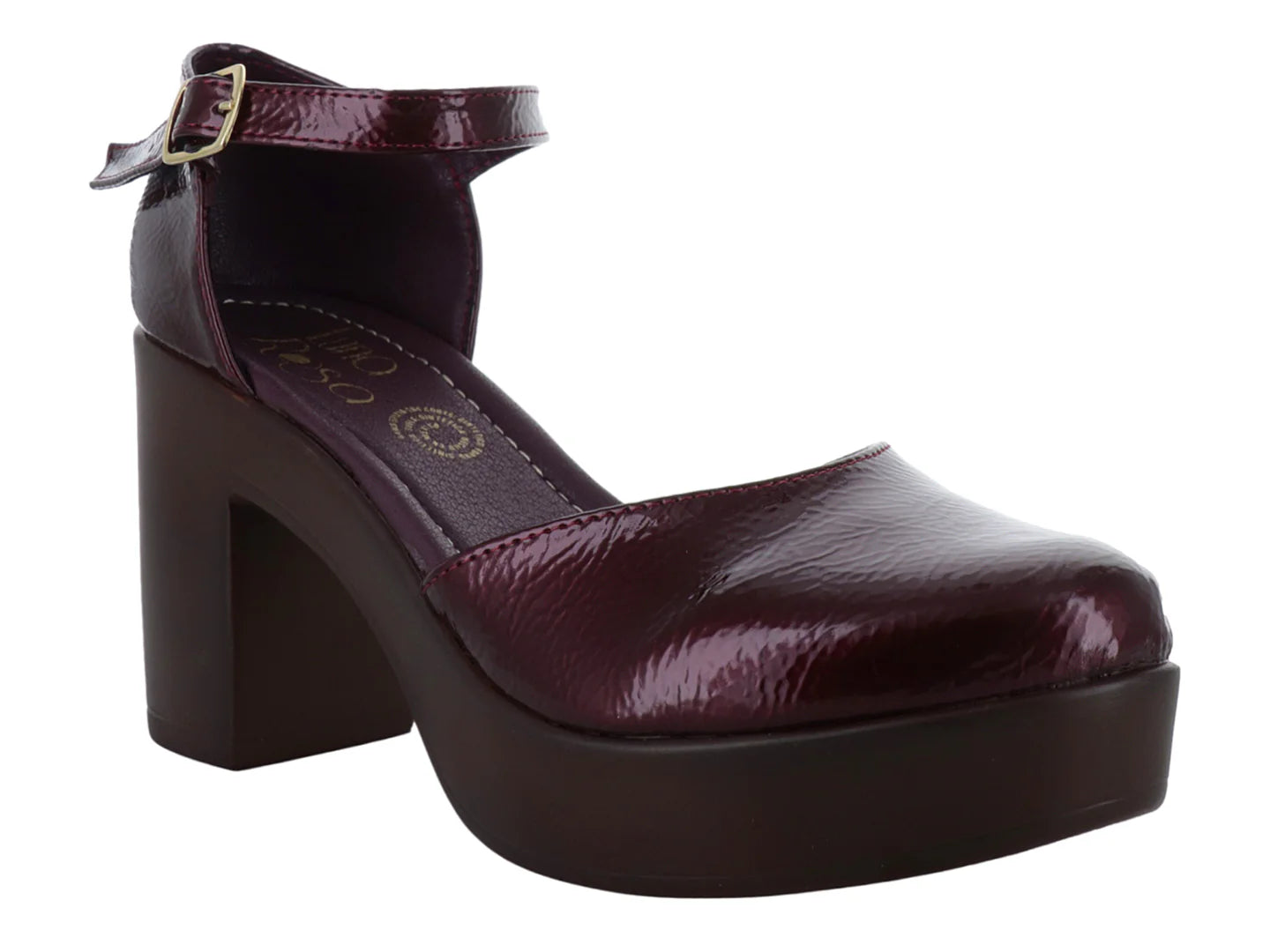 Zapatos de Tacón Luna Rosa Color Merlot para Mujer