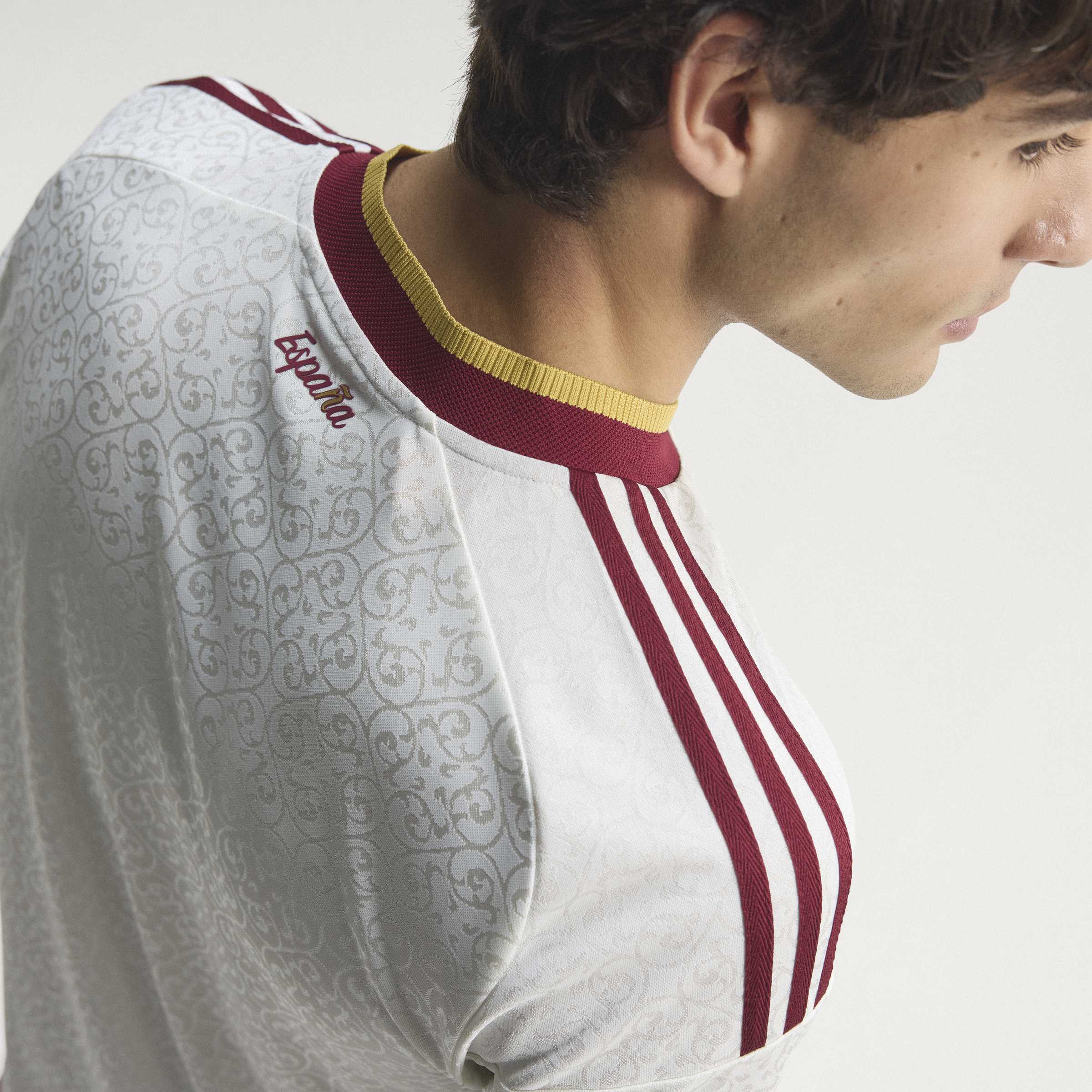 adidas Spain Away Authentic Mens Soccer Jersey 2026 White