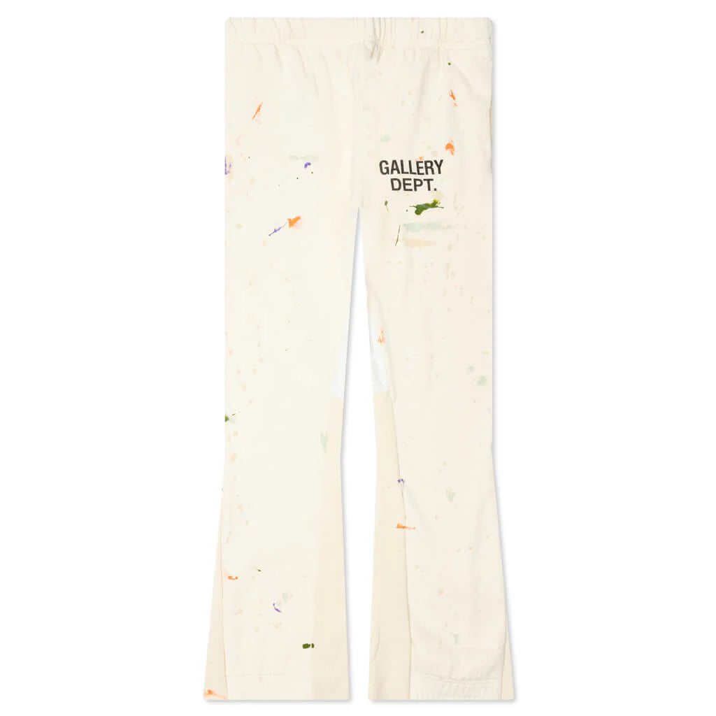 Logo Flare Sweatpants White