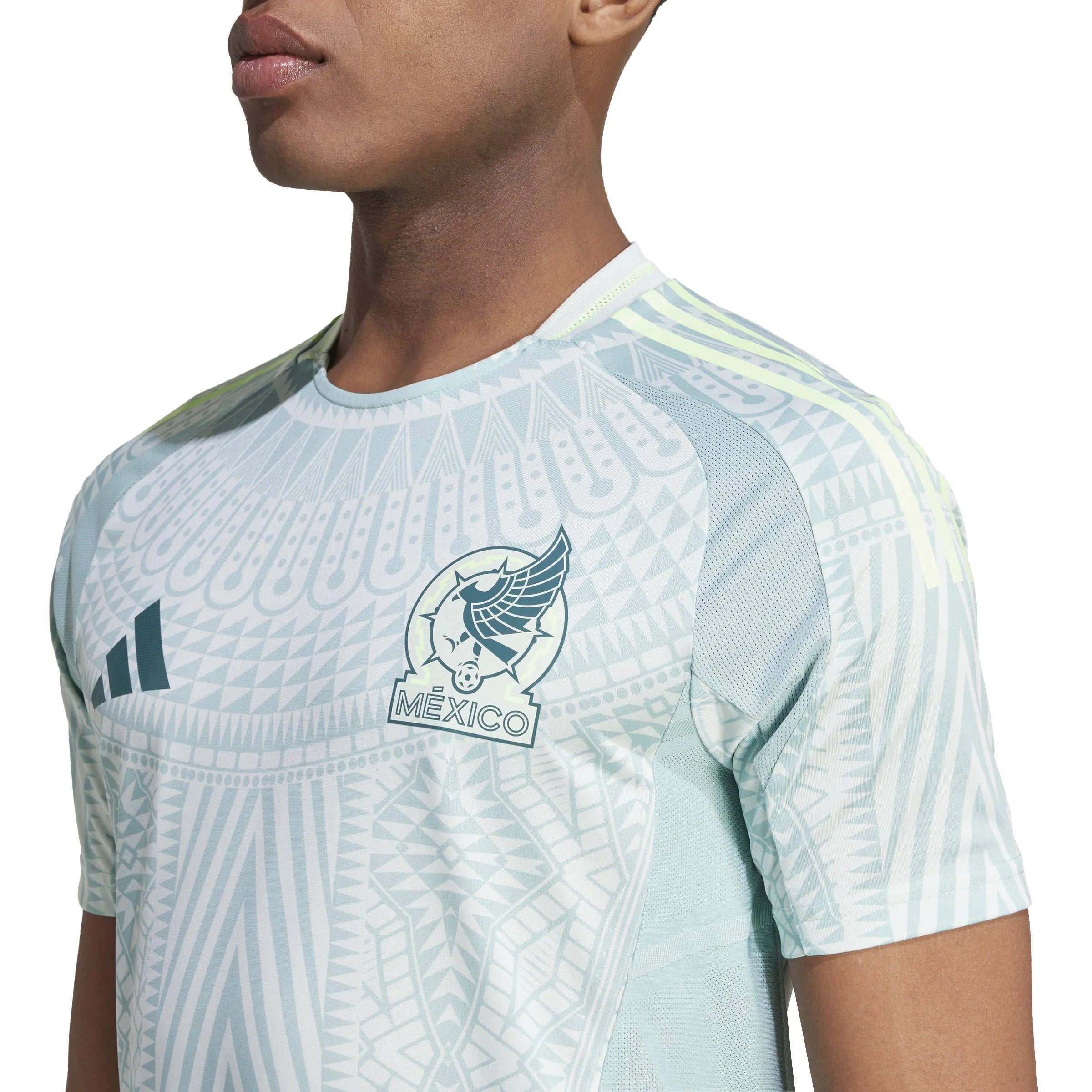 adidas Mexico Away Authentic Jersey 2024 Linen Green