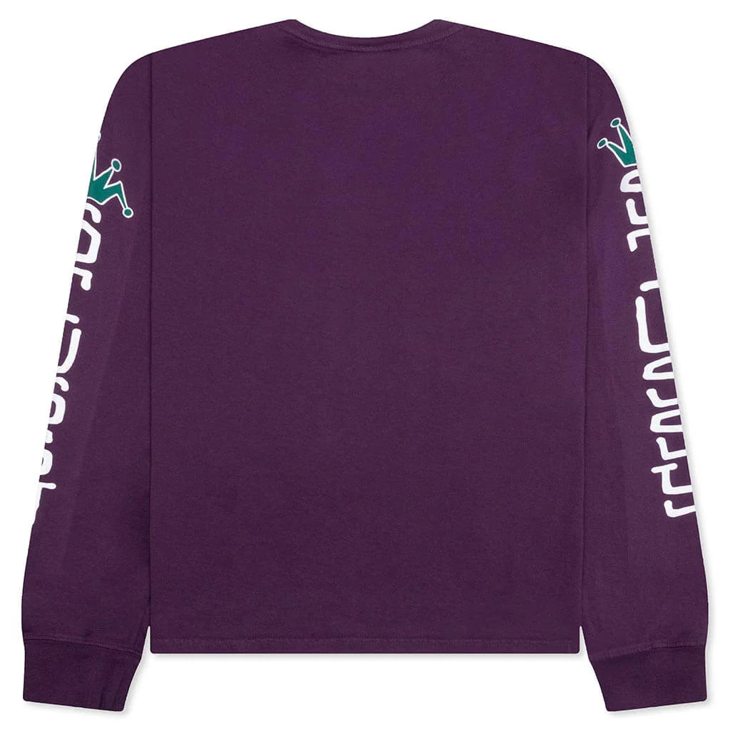 Jumbo Pigment Dyed L S Tee Purple