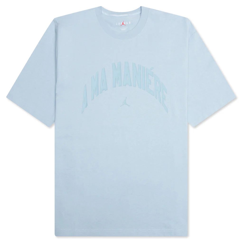 Jordan x A Ma Maniere S S Tee Light Armory Blue
