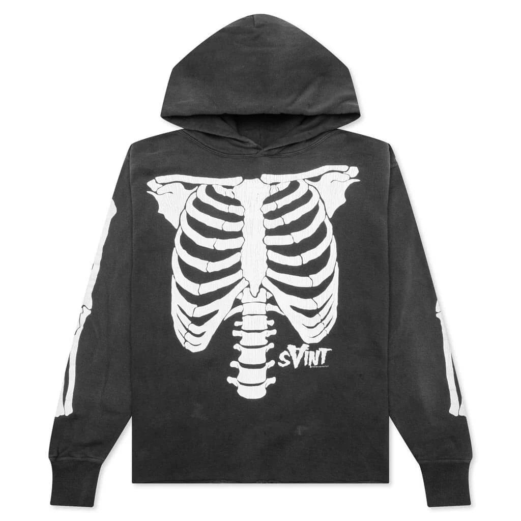 Saint Michael x Vlone Bone Hoodie Black
