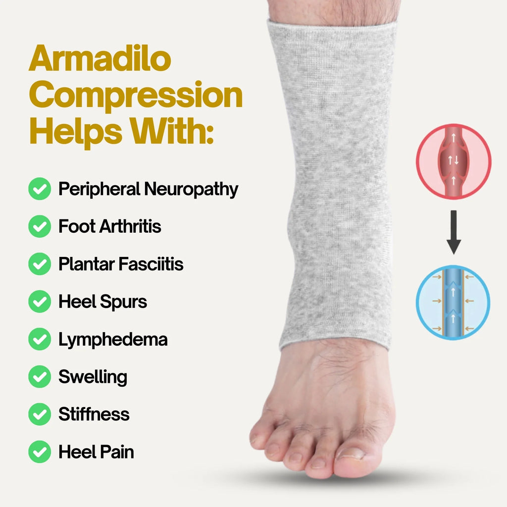 Armadilo Premium Anti Fatigue Bamboo Foot Sleeves