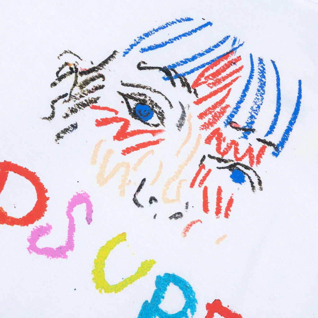 Crayon Tee White