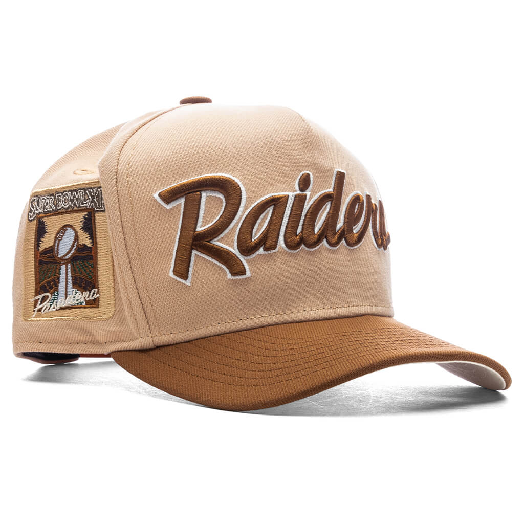 Feature x New Era 9Fifty A Frame Snapback Las Vegas Raiders Chrome Pecan