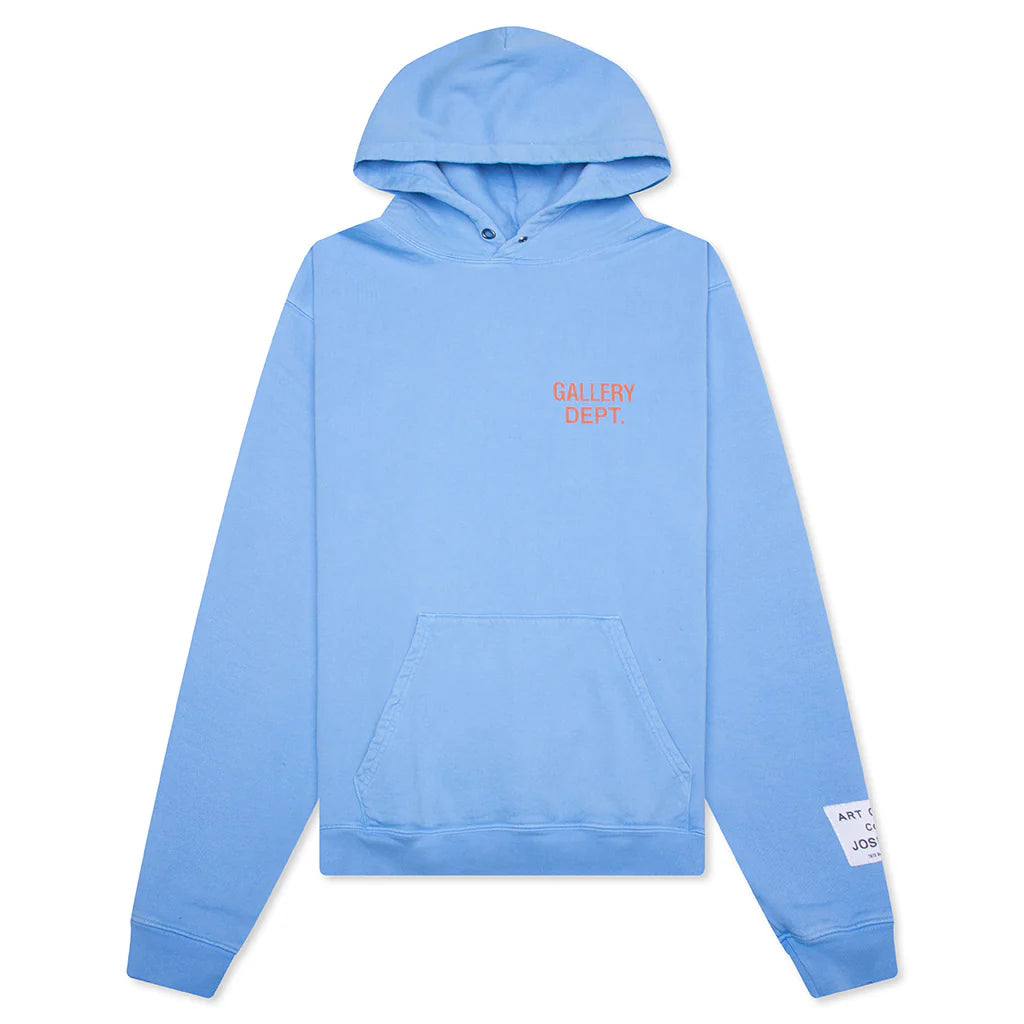 90s GD Logo Hoodie Baby Blue
