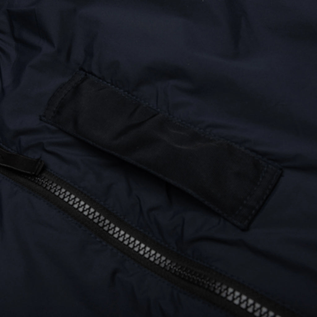 Skin Touch Nylon Bomber Jacket Navy Blue