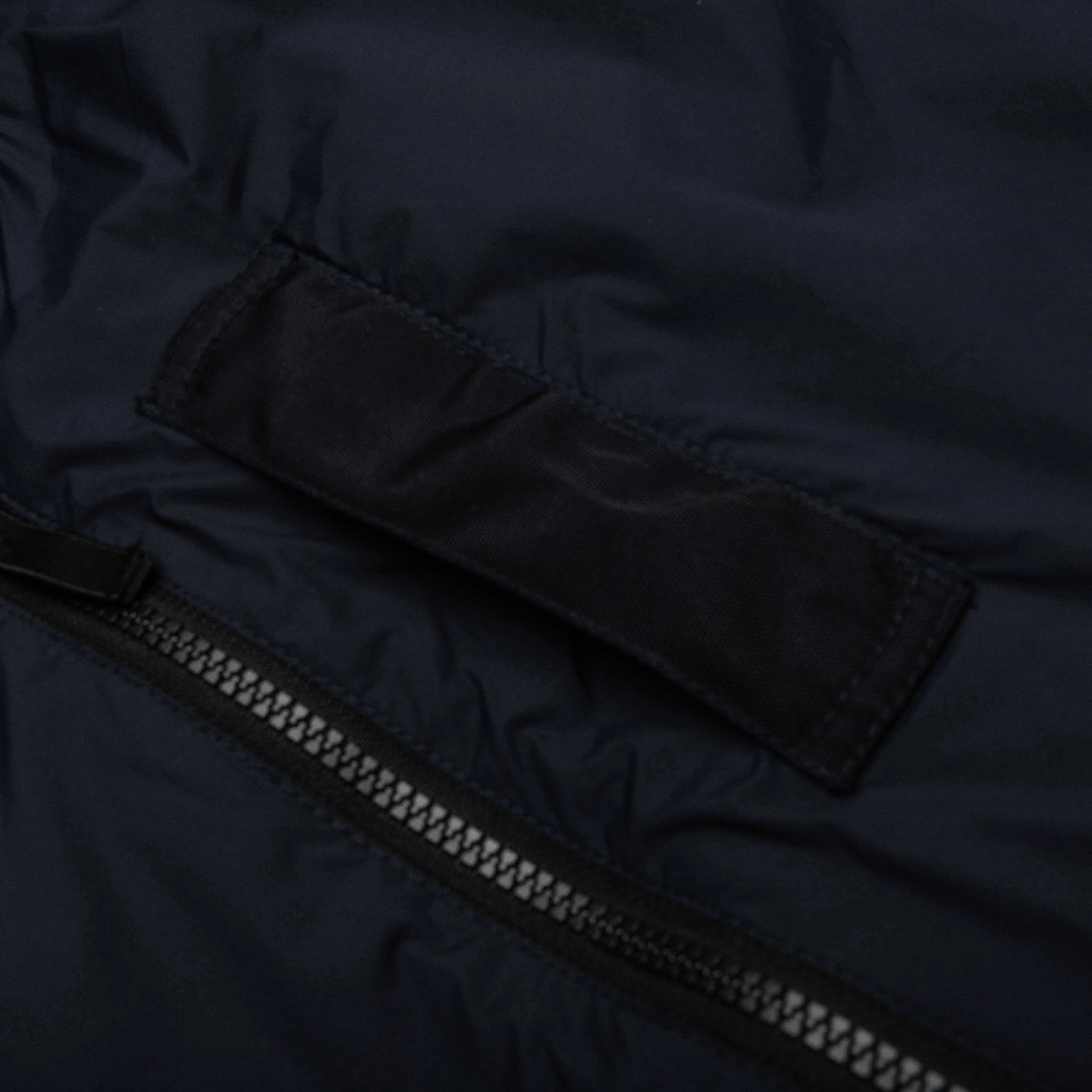 Skin Touch Nylon Bomber Jacket Navy Blue
