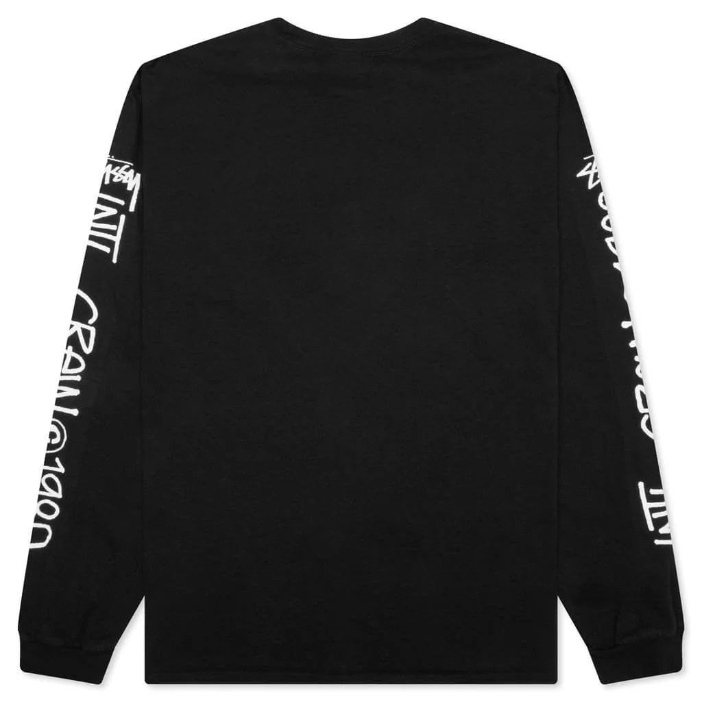 International Crew Pigment Dyed L S Tee Black