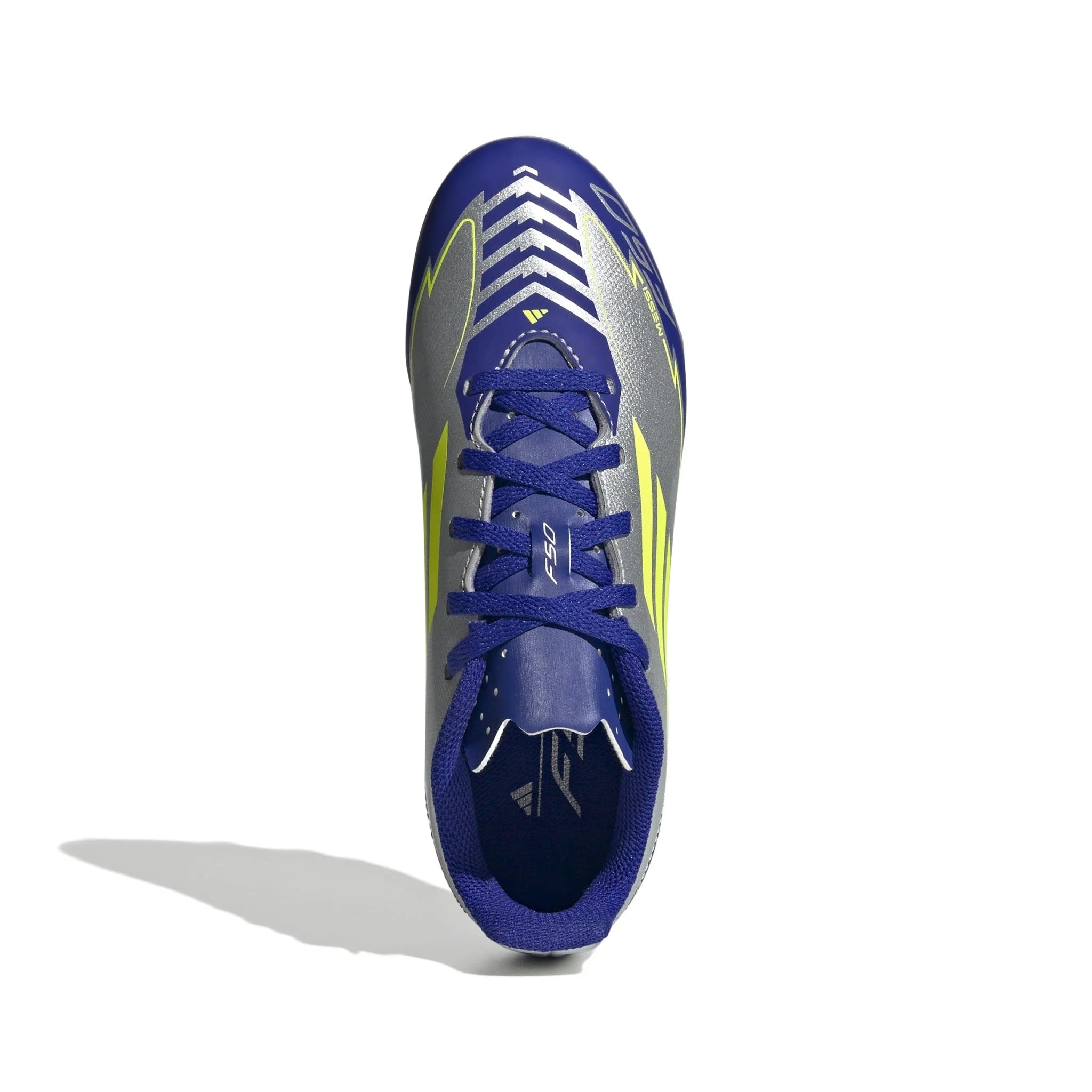 adidas F50 Club Messi Firm Multi Ground Boots Junior Silver