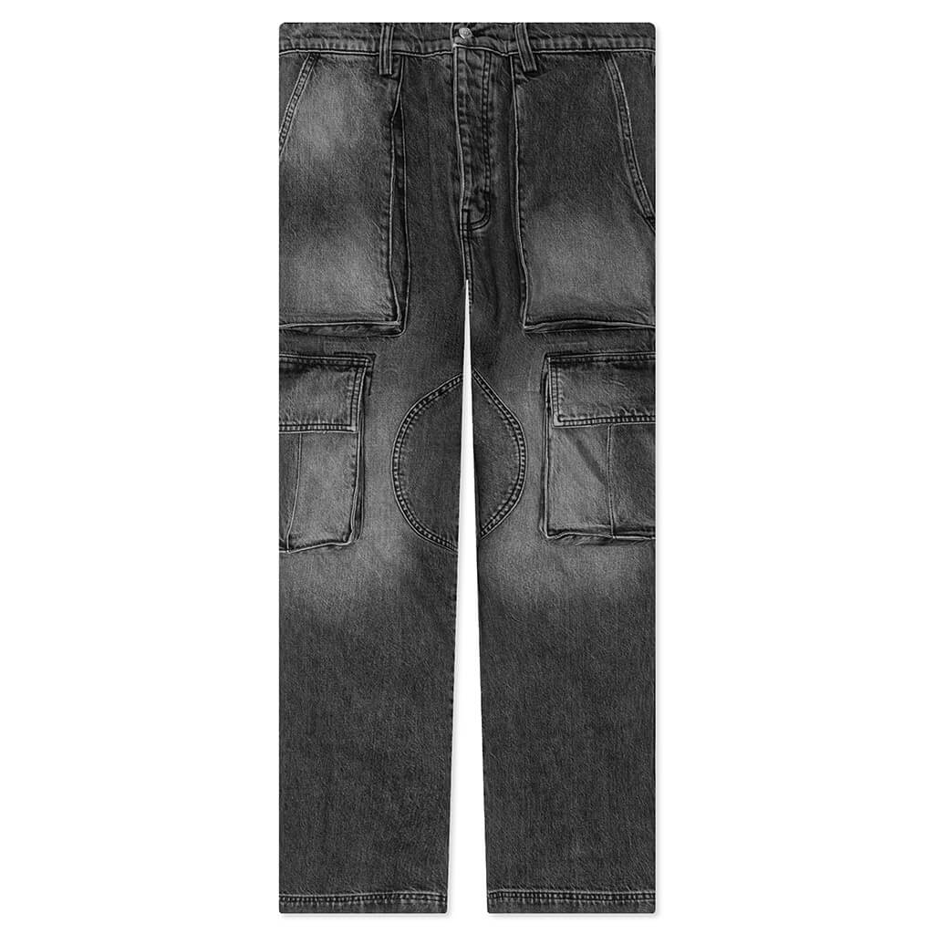 Denim Logo Cargo Pants Brown Wash