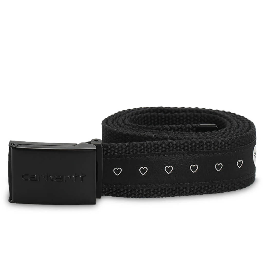Heart Bandana Belt Black