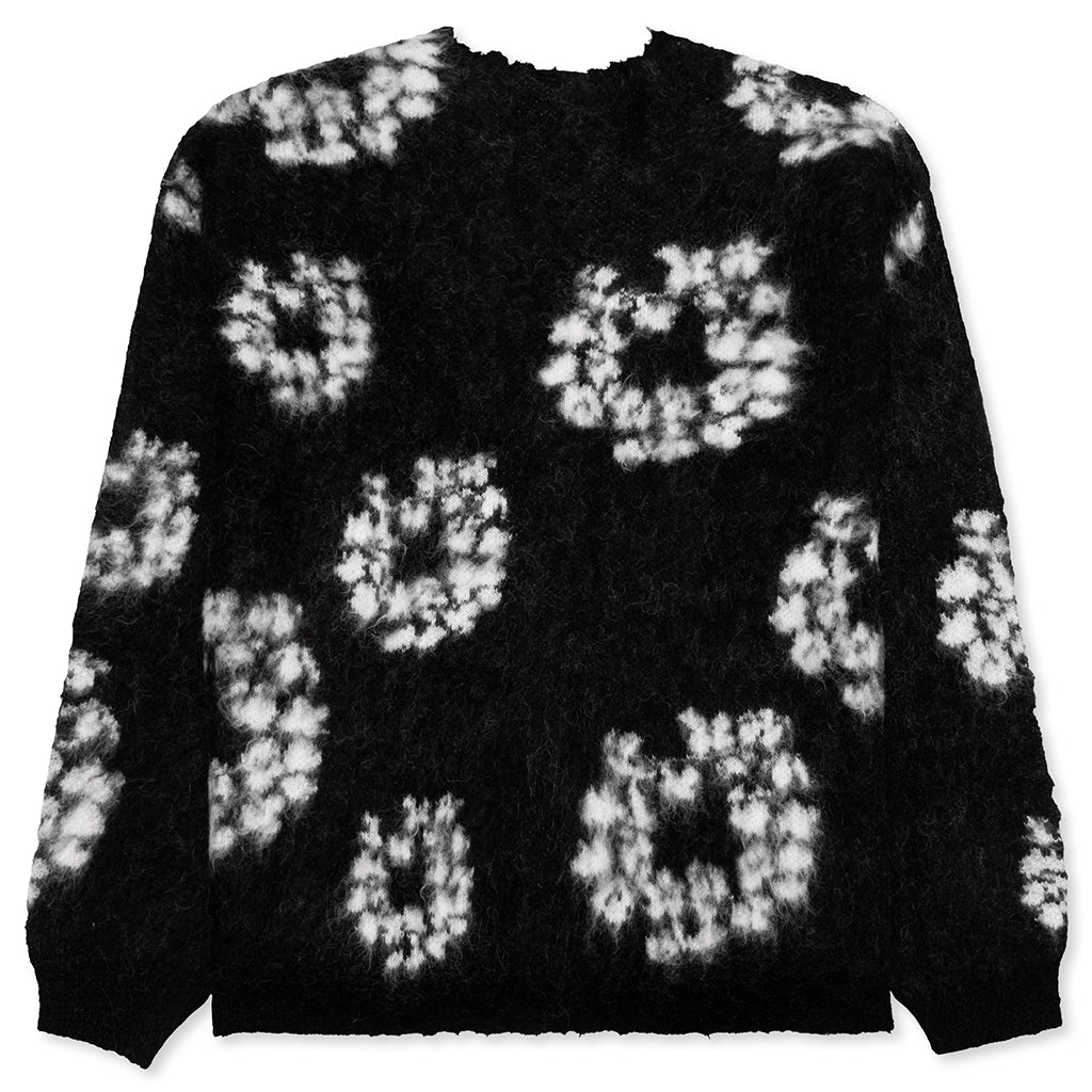 Saint Michael x Denim Tears Cotton Wreath Cardigan Black