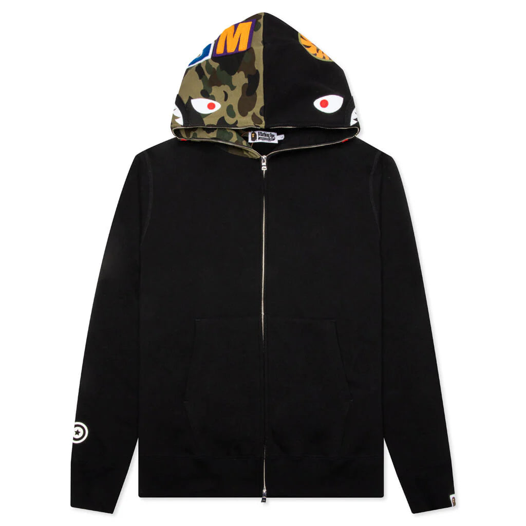 Shark Full Zip Hoodie Black