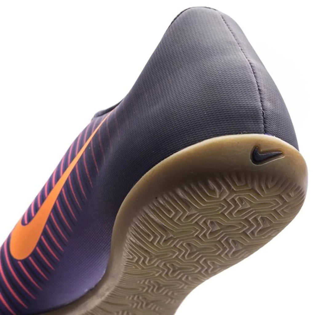 Nike Jr MercurialX Vapor XI IC Indoor Soccer Shoes Purple Orange Grape