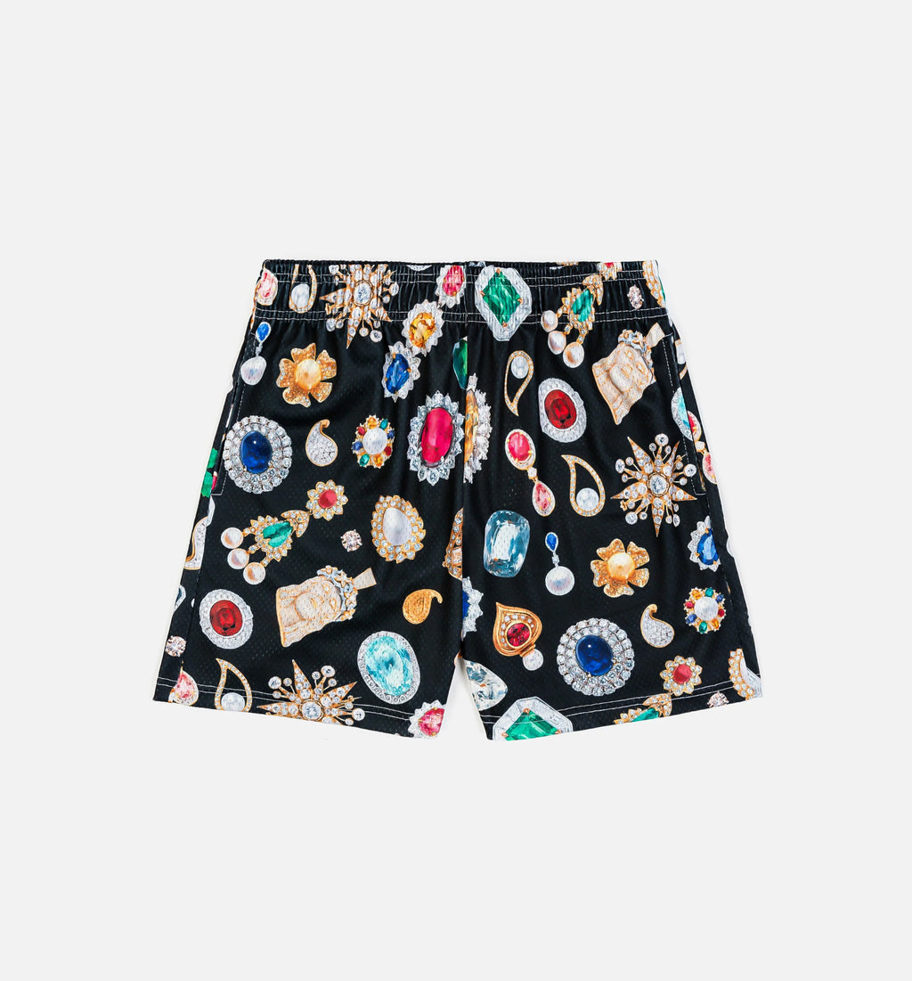 Jewel Satin Mens Short Black