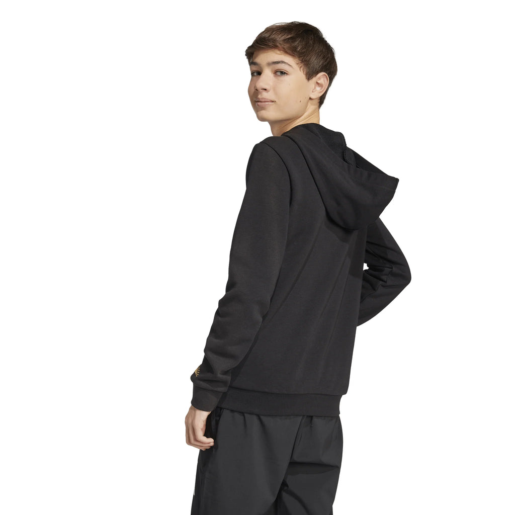 adidas Mexico Gold DNA Hoodie Kids Black Gold