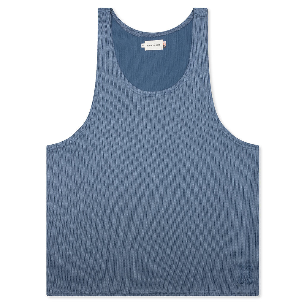 B Summer Knit Tank Top Blue