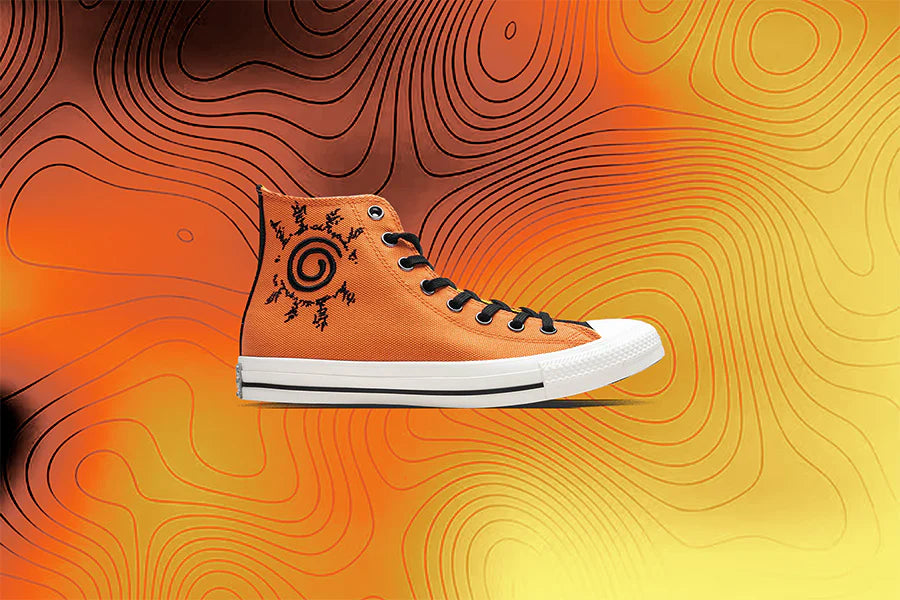 Converse x Naruto Chuck Taylor All Star Hi Egret Pale Magma Black