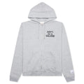 French Zip Hoodie Heather Grey