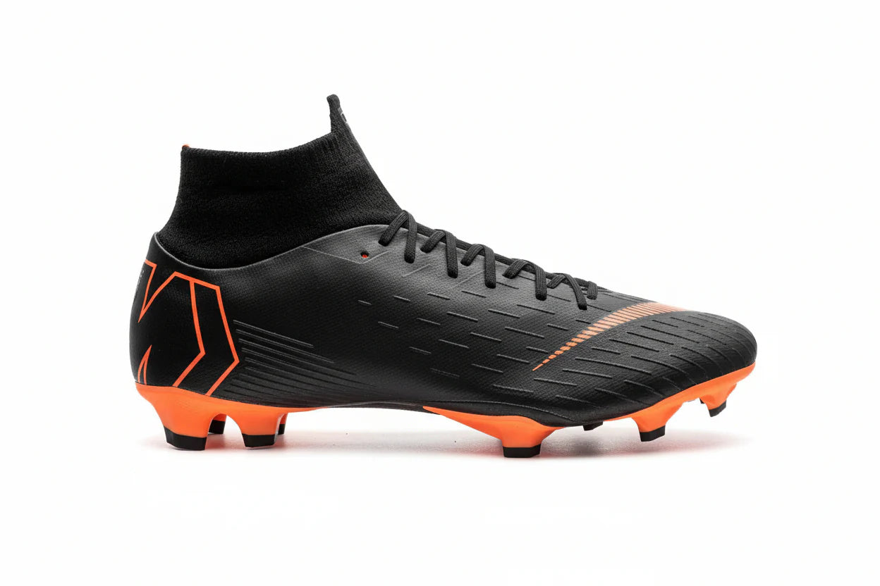 Nike Superfly 6 Pro FG Firm Ground Mens Soccer Cleats Black Total Orange