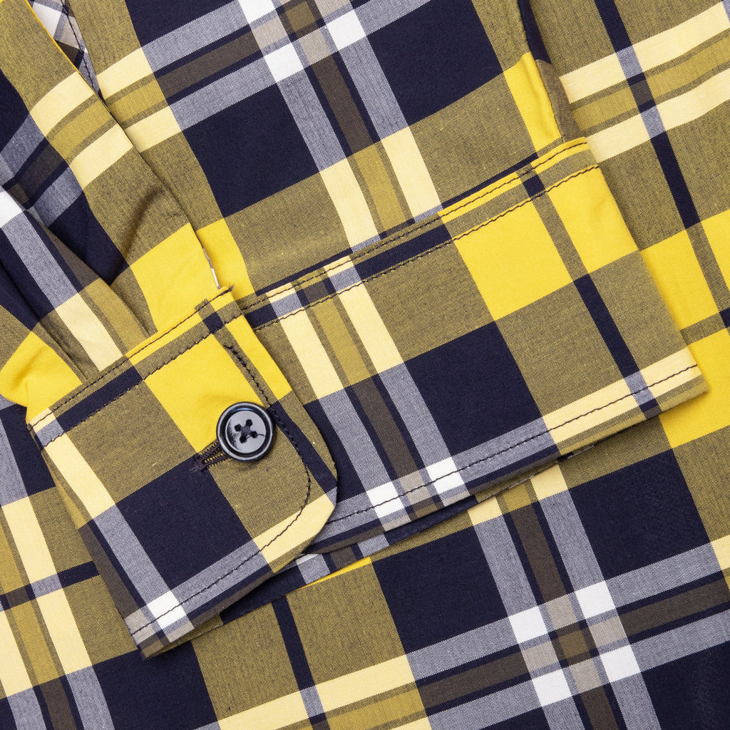 Oversized Asymmetrical Smock Shirt Dark Yellow