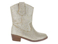 Botas Vaqueras Divitas Color Oro para Niña