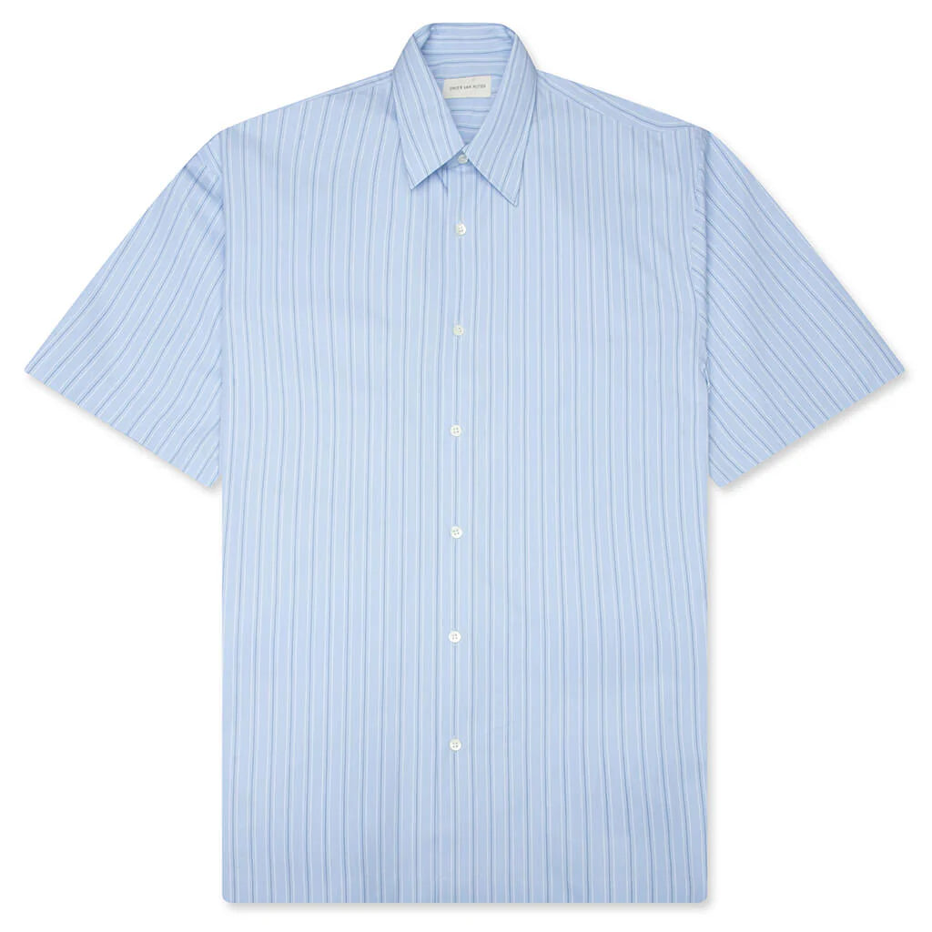 Striped Cassidye MW Shirt Light Blue