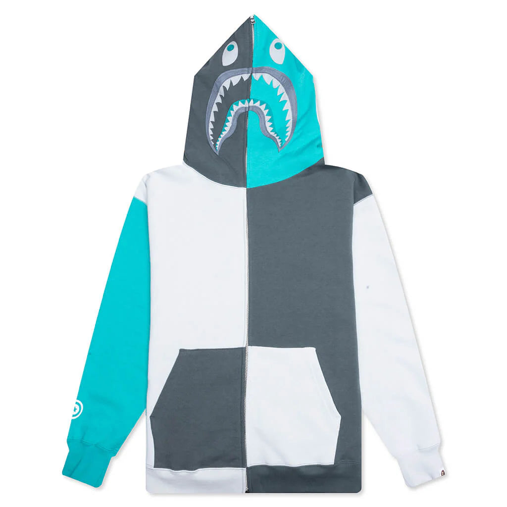 Color Block Shark Relaxed Fit Full Zip Multi
