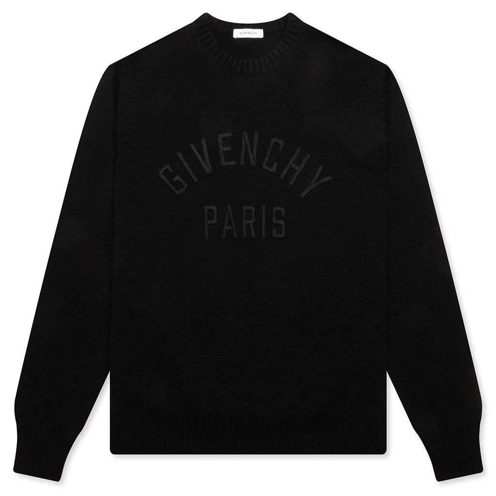 Embroidered Sweater Black