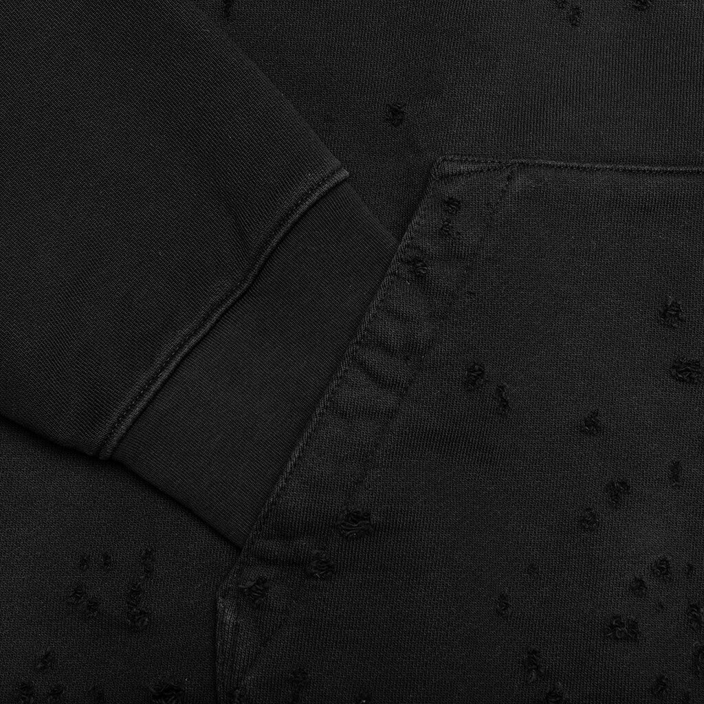 Ma Shotgun Embroidered Hoodie Black