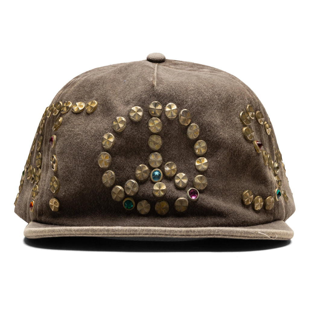 Studded Wrap Around Hat Brown