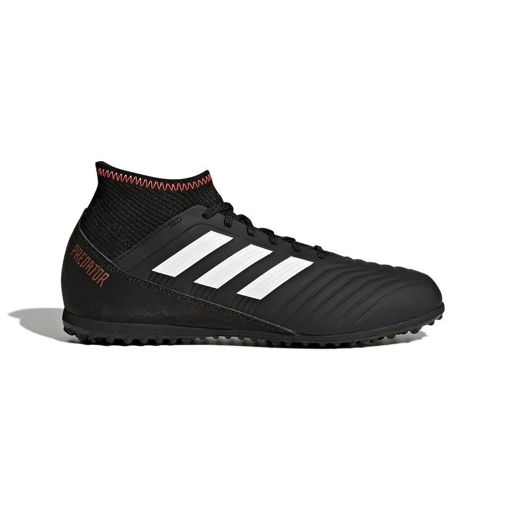 adidas Predator Tango 183 TF Turf Youth Soccer Cleats Black White Solar Red