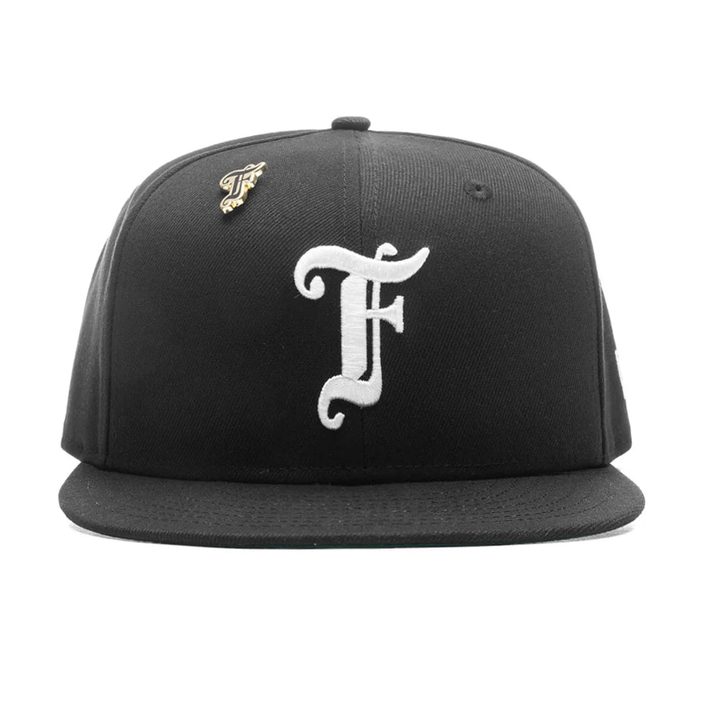 FEATURE x New Era Old English F Snapback Hat w Pin Black