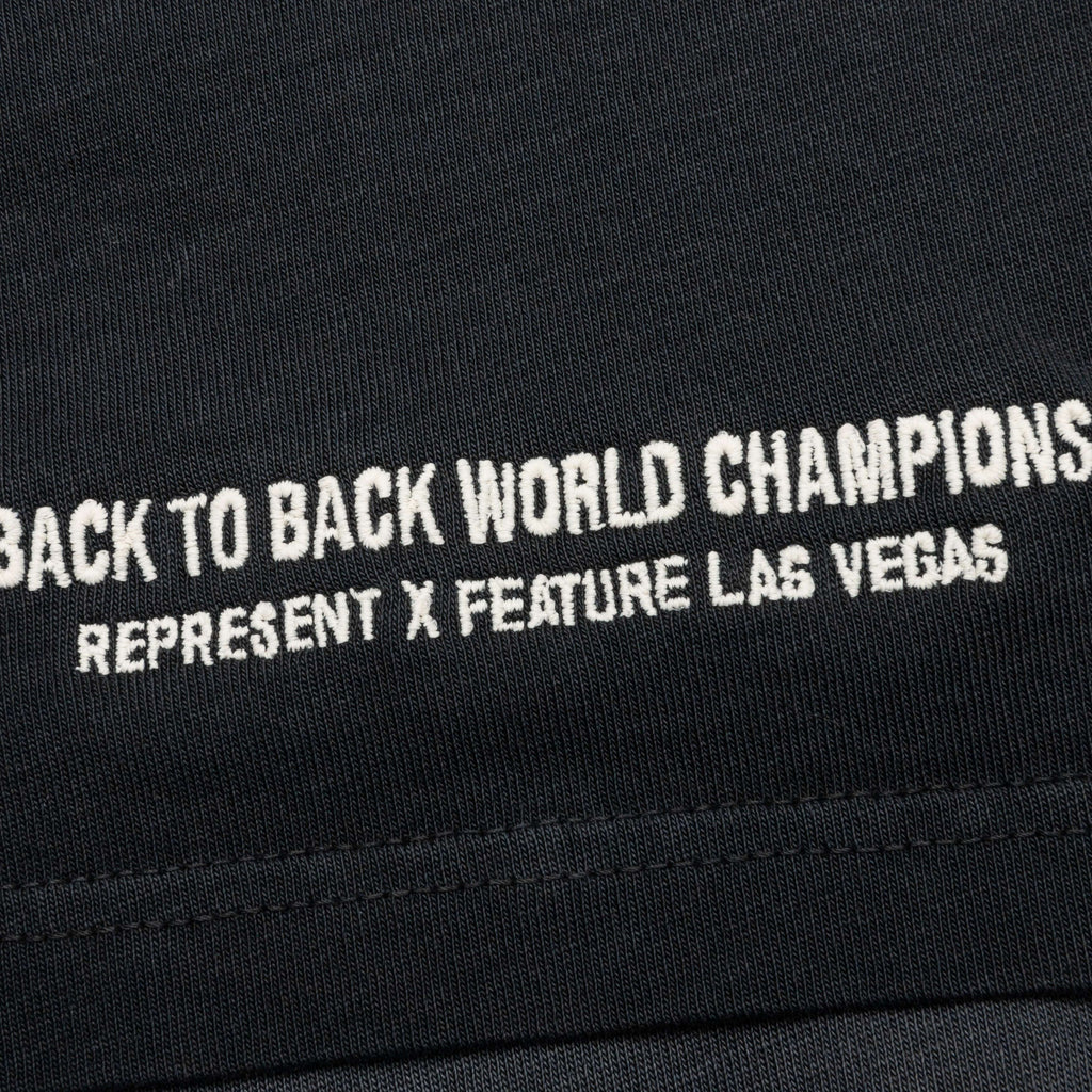 Feature x Represent Champion Rings T Shirt Stained Black