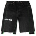 Monroe Triple Wide Denim Short Black