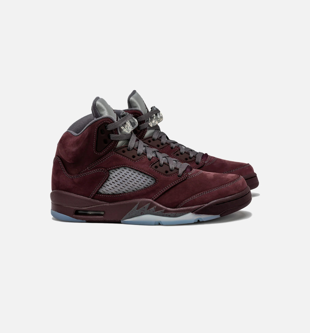 Air Jordan 5 Retro Burgundy Mens Lifestyle Shoe Burgundy Free Shipping